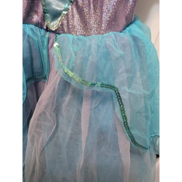 Disney Princess Ariel Halloween Costume Dress Size S (4-6) Little Mermaid - Picture 3 of 12